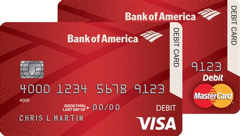 Bank of America debit card number